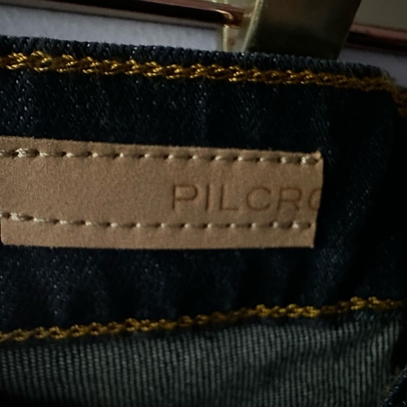 Pilcro Anthropologie 18W NWT Dark Wash Bootcut Jeans with Side Hem Slit - Picture 8 of 11